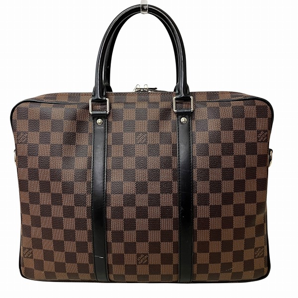 ルイヴィトン Louis Vuitton ダミエ ポルト ドキュマン・ヴォワヤージュPM N41466 バッグ ブリーフケース ビジネスバッグ メンズ【中古】