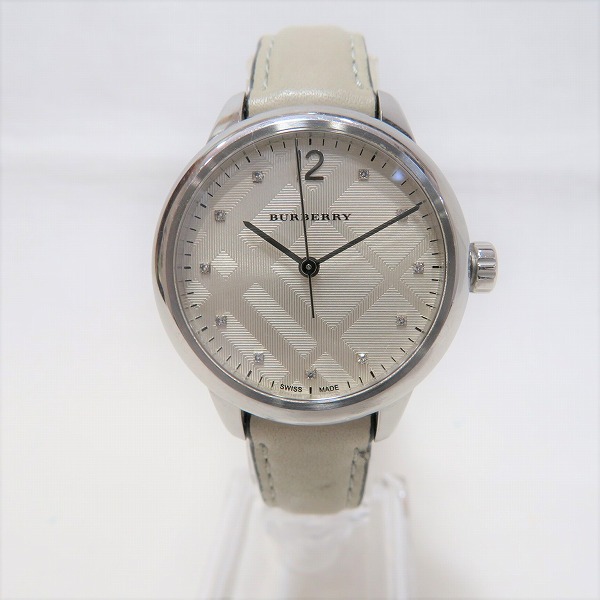 バーバリー Burberry Bu クォーツ 11pダイヤ チェック柄 時計 腕時計 メンズ 中古 の通販はau Pay マーケット ワンダープライス