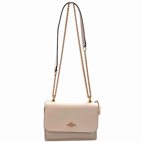 COACH コーチ バッグ レザー シグネチャー 型押し クレア チェーン