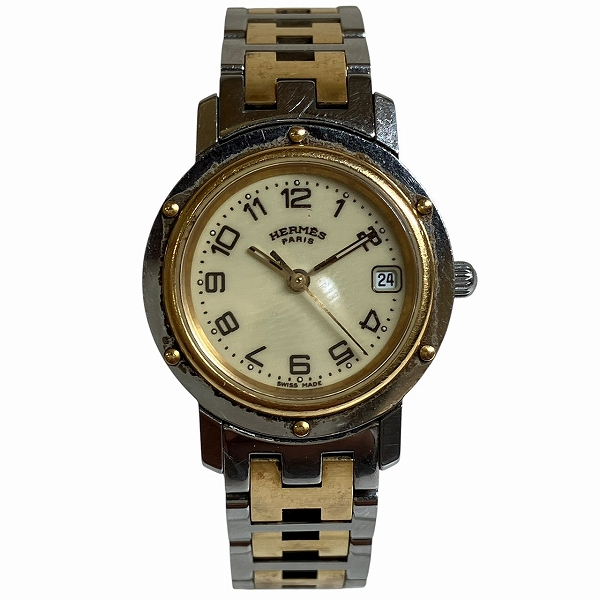 エルメス Hermes クリッパー CL4.220 クォーツ 時計 腕時計 レディース  