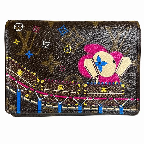 ルイヴィトン Louis Vuitton モノグラム ポルトフォイユ ヴィクトリーヌ M69751 3つ折り財布 レディース【中古】
