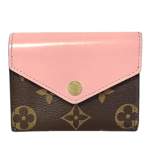 ルイヴィトン Louis Vuitton モノグラム ポルトフォイユ・ゾエ M62933 ローズ バレリーヌ 3つ折り財布 レディース【中古】