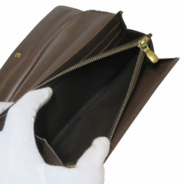 ルイヴィトン ポルトフォイユ サラ 長財布 二つ折り N61734 ダミエ