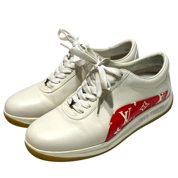 ルイヴィトン Louis Vuitton ×シュプリーム 1A3EQ5 コラボ スニーカー レザー ブランド小物 靴 メンズ【中古】