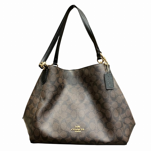 コーチ COACH シグネチャー F80298 バッグ ハンドバッグ ショルダーバッグ レディース【中古】