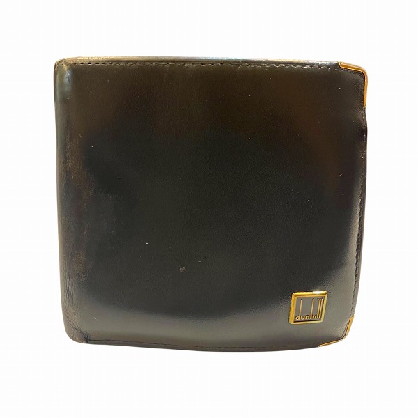 ダンヒル dunhill 二つ折り財布 美品 ダンヒル 二つ折り 長財布 ec