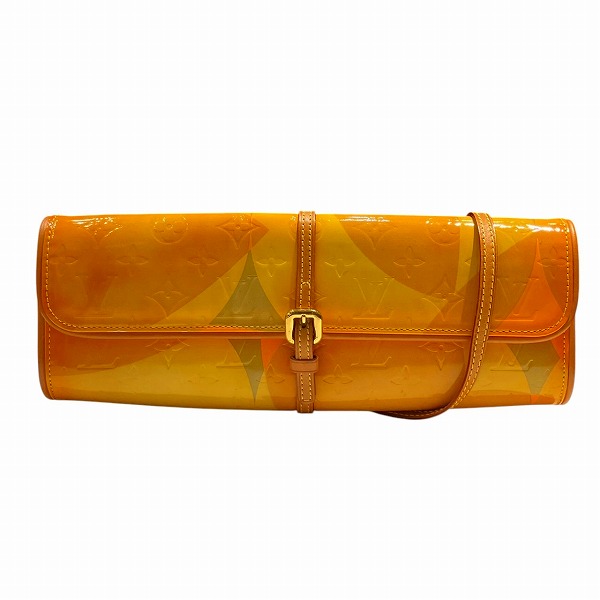 ルイヴィトン Louis Vuitton ヴェルニ ポシェットフルール M91117 イエロー系 バッグ ショルダーバッグ レディース【中古】