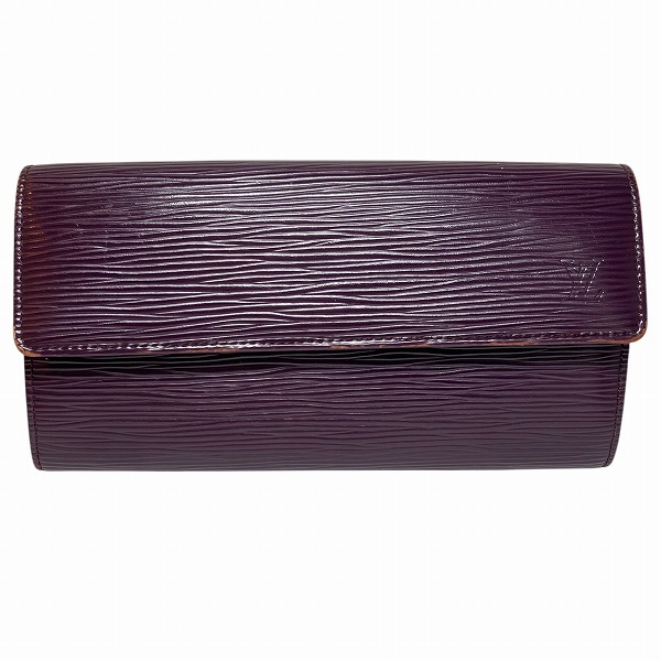 ルイヴィトン Louis Vuitton エピ ポルトフォイユサラ M6374K カシス 長財布 2つ折り財布 レディース【中古】