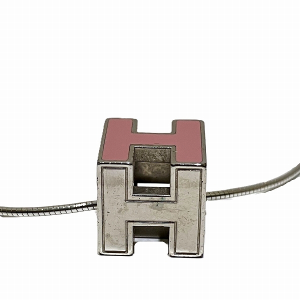 エルメス HERMES カージュド アッシュ Hキューブ チャーム ペンダント