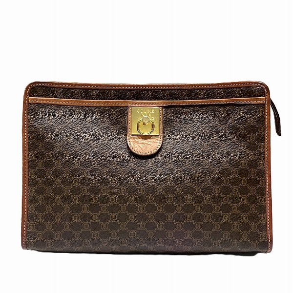 セリーヌ CELINE マカダム バッグ セカンドバッグ クラッチバッグ ユニセックス【中古】