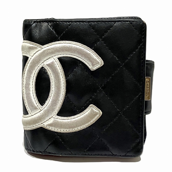 シャネル CHANEL カンボンライン A26720 がま口 二つ折り財布 レディース【中古】