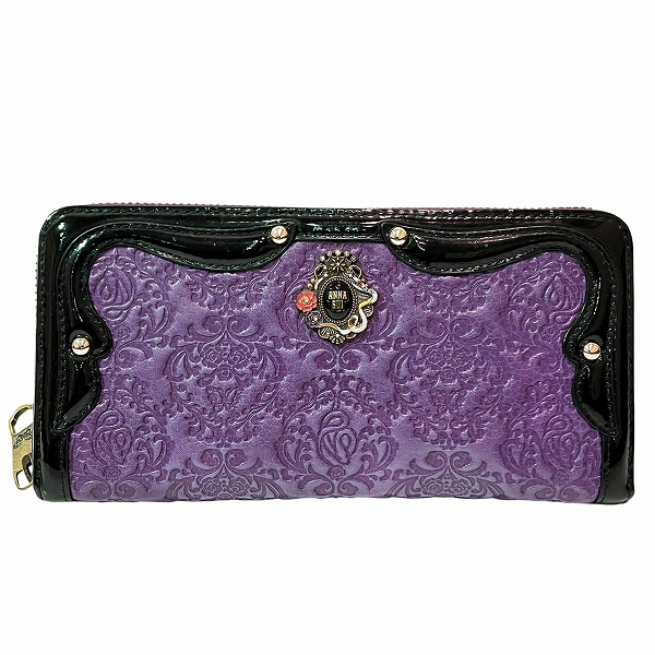 アナスイ セルパン ラウンドファスナー 長財布 レディース【中古】