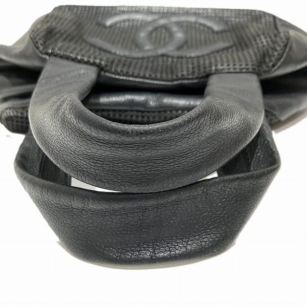 シャネル CHANEL ココマーク キャビアスキン メッシュレザー バッグ