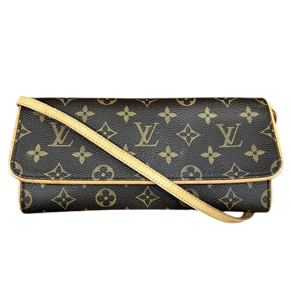 ルイヴィトン Louis Vuitton モノグラム ポシェットツインGM M51852 バッグ ショルダーバッグ レディース【中古】