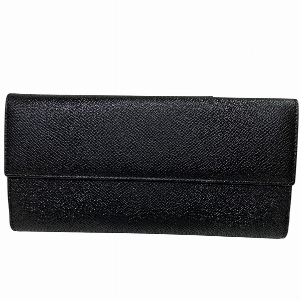 BVLGARI ブラックレザー 長財布