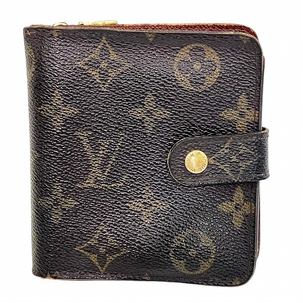 LOUIS VUITTON ルイ・ヴィトン コンパクト ジップ 二つ折り財布 ルイ