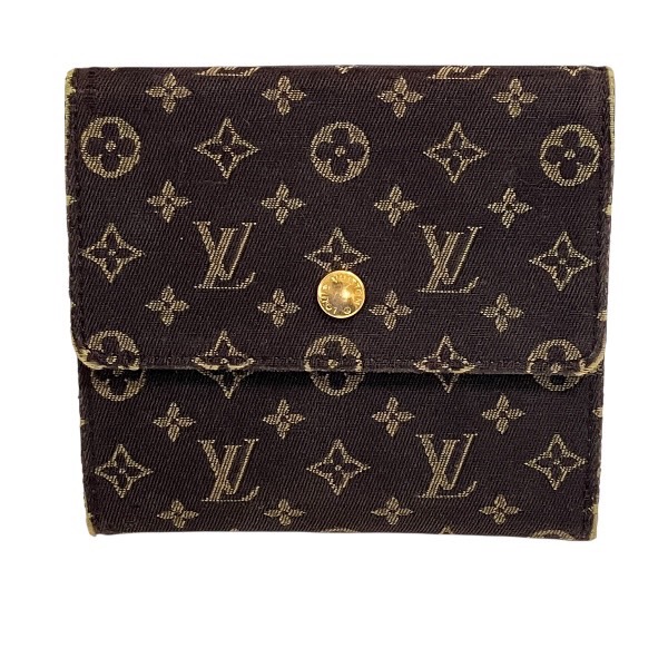 ルイヴィトン Louis Vuitton モノグラムミニラン ポルトモネ ビエ カルトクレディ M95233 2つ折り財布 レディース【中古】