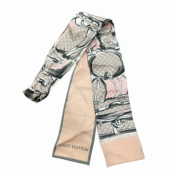 ルイヴィトン Louis Vuitton バンドー M73965 オフピンク トランク バッグ ブランド小物 スカーフ レディース【中古】