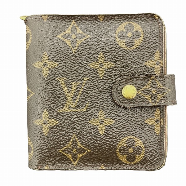 ルイヴィトン Louis Vuitton モノグラム コンパクトジップ M61667 2つ折り財布 ユニセックス【中古】