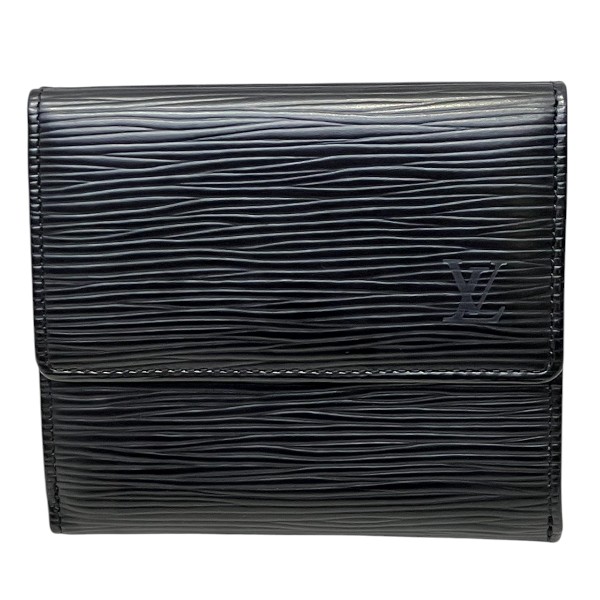 ルイヴィトン Louis Vuitton エピ ポルトモネ ビエ カルト クレディ M63482 ダブルホック 3つ折り財布 ユニセックス【中古】