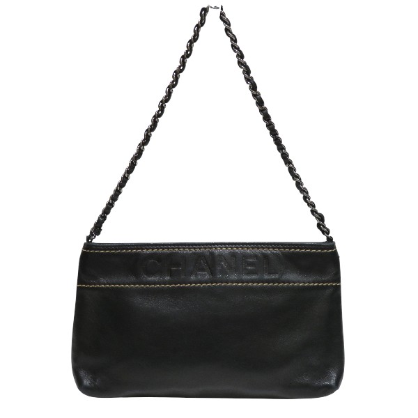 シャネル CHANEL アクセサリーポーチ ラムスキン バッグ ハンドバッグ レディース【中古】