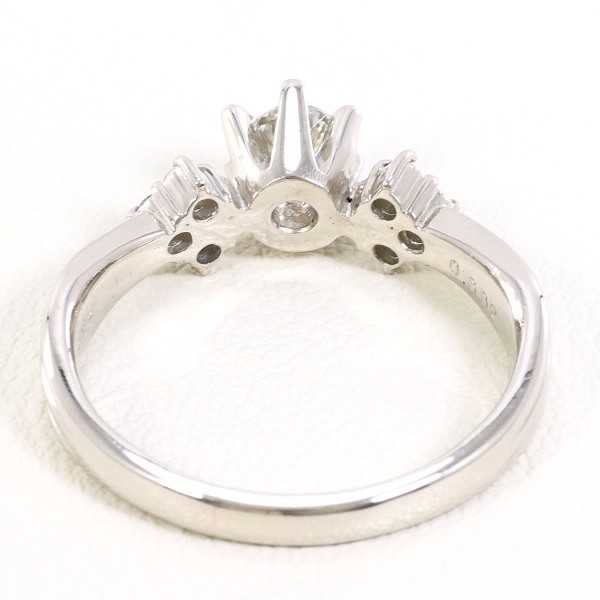 PT900 プラチナ リング 指輪 16号 ダイヤ 0.332 SI2 0.08 鑑定書 総