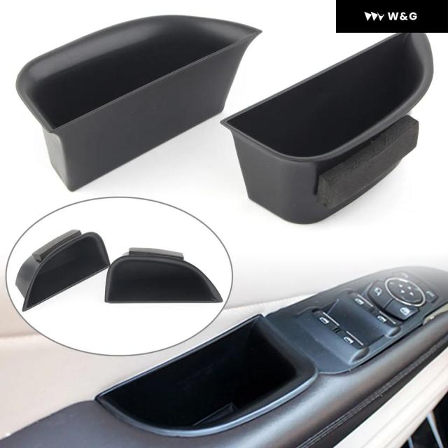 リンカーン MKZ 2014 2015 2016 左ドライブ用 ブラック 車用フロントドア 収納 ボックス オーガナイザー コンテナ ホルダー 2個