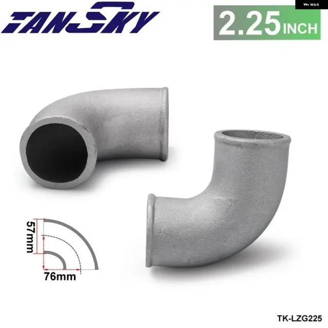 2.25インチ 鋳造アルミエルボ パイプ 90度インタークーラー ターボタイトベンド フォード フォーカス 1.8/2.0/ DURATEC TK-LZG225