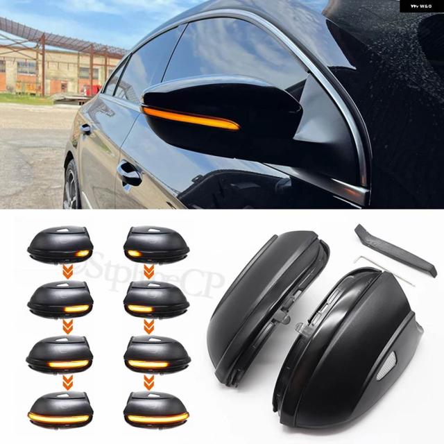 LED サイドウィング ダイナミック ウィンカー ライト バックミラー インジケーター VW パサート CC B7 ビートル シロッコ マゴタン ジェッタ MK6 ユーロ PR