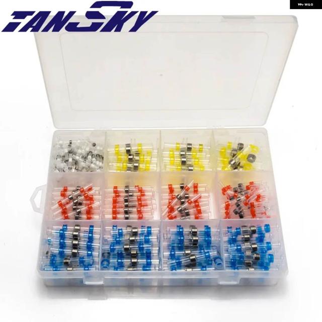 300個はんだシールスリーブ 熱収縮バット 防水 26-10 AWG ワイヤスプライスコネクタ EP307GP300