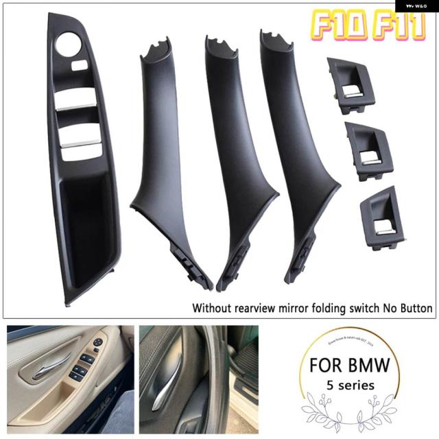 7個 車 運転席 フロント 左 アームレスト 内装 ドアハンドル プル 1穴 BMW F10 10-17 LHD オート インテリア