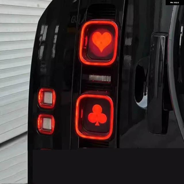4枚セット 車用テール ブレーキライト ステッカー カバー デカール ランダーローバー ディフェンダー 90 110 130 20-24 外装 アクセサリー