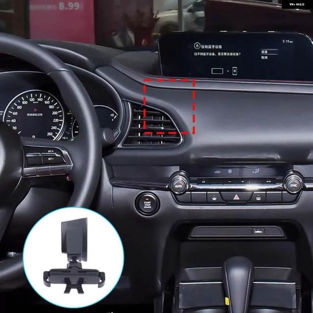 ABS素材 中央 制御 エア アウトレット 携帯電話 ホルダー マツダ BP CX-30 2020-2024 LHD カーアクセサリー