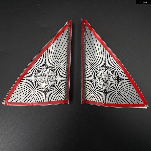 アクセサリー メルセデス ベンツ C クラス W204 2008-2014 車内ドア オーディオ スピーカー スピーカー トリム カバー ステッカー カー スタイリング_5