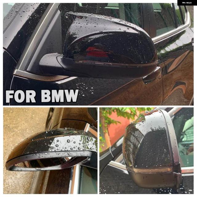 炭素/ABS リアビューミラー 取りまかなう BMW X3 G01 IX3 X4 G02 X5 G05 X6 G06 X7 G07 G08 2018-2023 M 表現スタイル ABS グロス黒いこと
