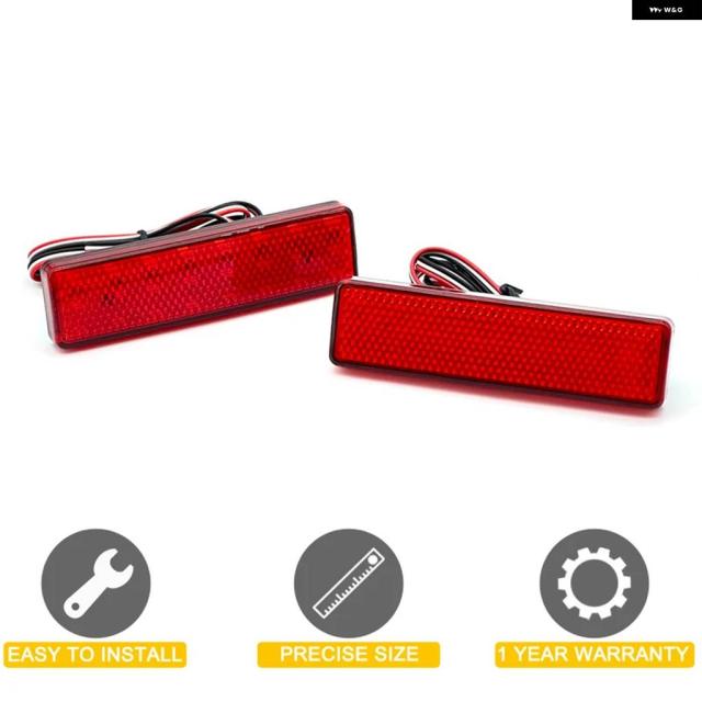 2個 LED テールライト リア バンパー ランプ アセンブリ レッド ランニング ブレーキライト ルノー マスター 1999-2010 トラフィック 2001-UP_1