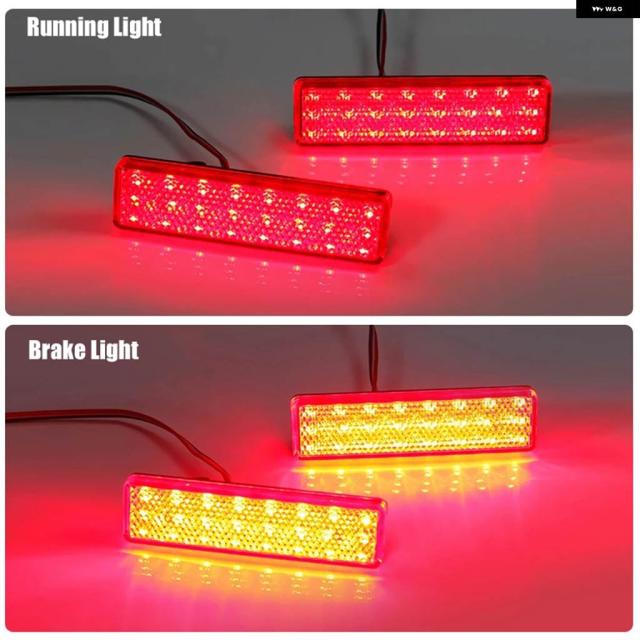 2個 LED テールライト リア バンパー ランプ アセンブリ レッド ランニング ブレーキライト ルノー マスター 1999-2010 トラフィック 2001-UP_3