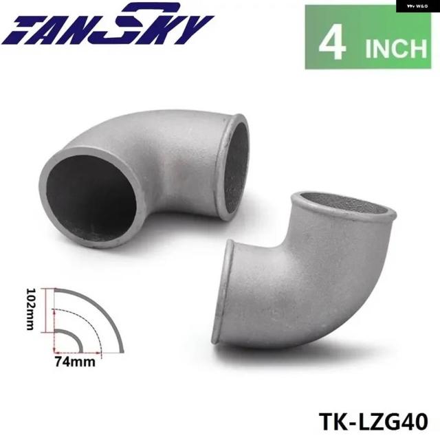 102MM 4in 鋳付けるアルミエルボ 配管 90度インター空調設備 ターボタイトベンド FORD MUSTANG 86-93 TK-LZG40