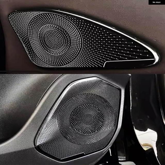 レクサス RX350H RX350 RX500H 2023 2024 車ドア ラウド スピーカー サウンド クローム スピーカー カバー トリム フレーム ステッカー インテリア