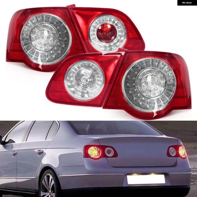 外側内側車LED リア テールライト ランプ ブレーキライト DRL フォルクスワーゲン パサート B6セダン2006 2007 - 10 2011