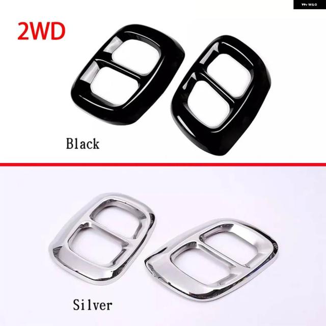2PCS ステンレス  テールマフラー出力カバー テール テール トリム メルセデス ベンツ GLA クラス X156 H247 2014-2018 2020-2022_2