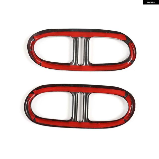 2PCS ステンレス  テールマフラー出力カバー テール テール トリム メルセデス ベンツ GLA クラス X156 H247 2014-2018 2020-2022_5