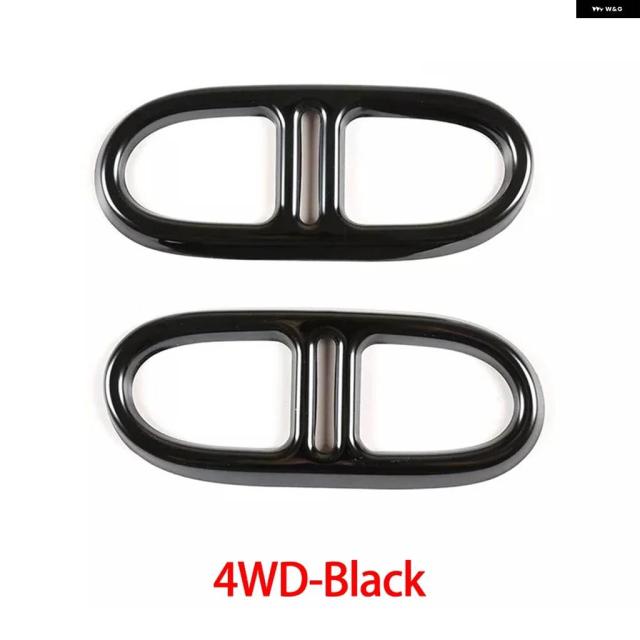 2PCS ステンレス  テールマフラー出力カバー テール テール トリム メルセデス ベンツ GLA クラス X156 H247 2014-2018 2020-2022_6
