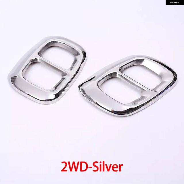 2PCS ステンレス  テールマフラー出力カバー テール テール トリム メルセデス ベンツ GLA クラス X156 H247 2014-2018 2020-2022_8