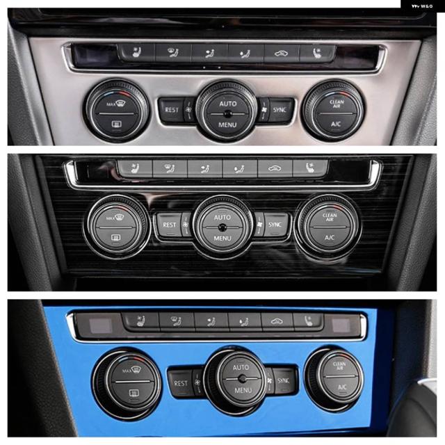 VW フォルクスワーゲン パサート B8 / アルテオン / 5ドアワゴン 2015-2022 カラフル エアコン スイッチ ボタン パネル ステッカー カバー トリム