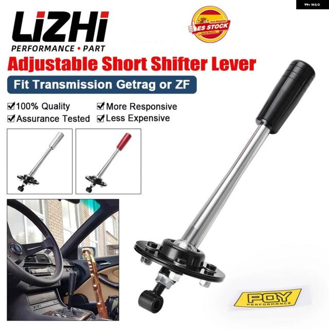 LIZHI - ドリフトチューニング 調整可能ショート シフター レバー ノブキット 付き 85-10 BMW E30 E36 E46 E34 E39 E6X Z3 LZ-PDG03