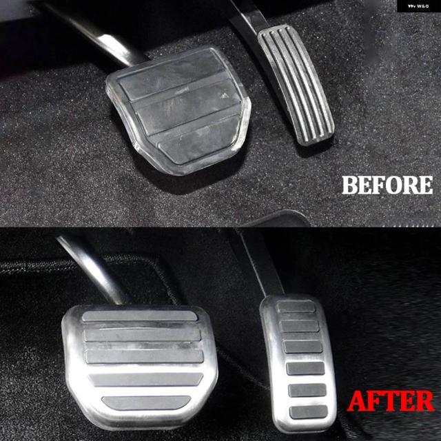 ステンレス ガスブレーキ ペダル レンジローバー スポーツ 2010-2013 ディスカバリー 3 4 LR3 LR4 アクセル 燃料 ブレーキペダルカバー