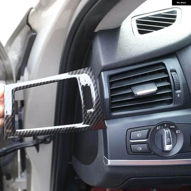 サイド エアコン AC アウトレット ベント フレーム モールディングカバー トリム BMW X3 F25 / X4 F26 2011-2017 ABSカーボンアクセサリー インテリア