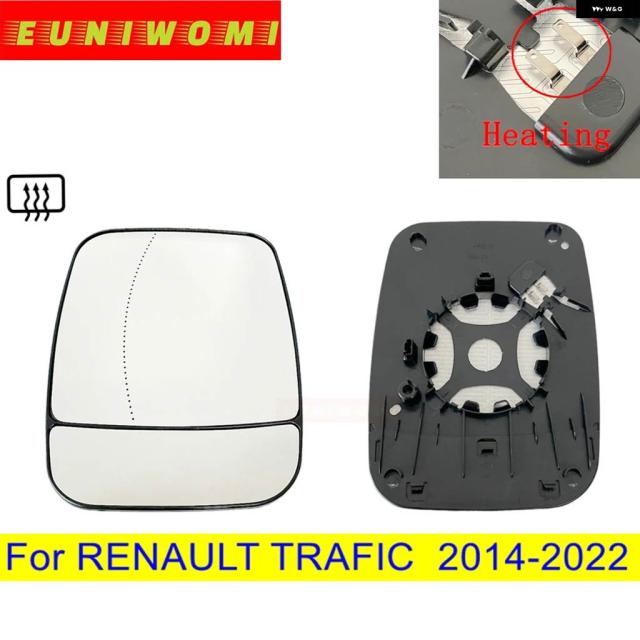 サイドドア 広角 ヒーター付き カーバックミラー ガラス RENAULT TRAFIC 2014 - 22