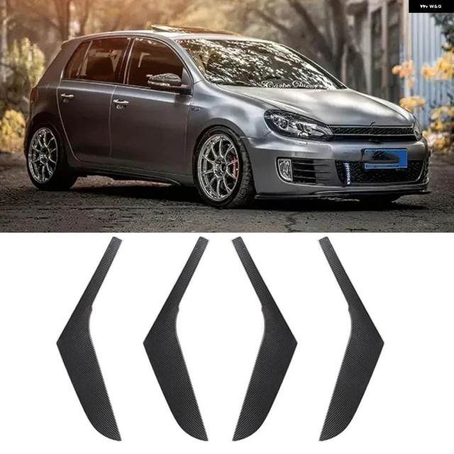 ブラックカーボン製 車内ドア 左 右ハンドル カバー トリム フォルクスワーゲン VW ゴルフ 6 GTI MK6 2009 - 14